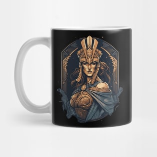 Athena Greek Goddess of War Portrait Mug